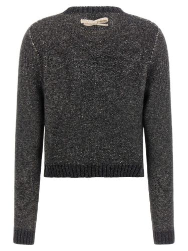Moschino Gray Wool Women's Cardigan - Moschino - Modalova