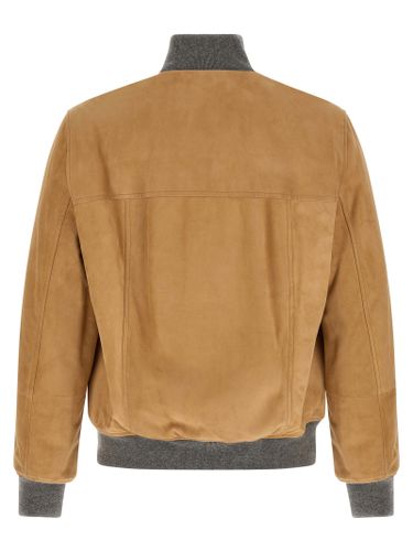 Lamb Leather Leather Men's Jacket - Brunello Cucinelli - Modalova