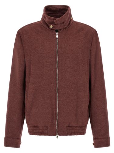 Virgin Wool Men's Bomber - Brunello Cucinelli - Modalova