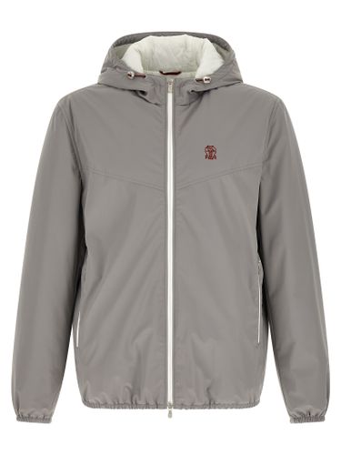 Polyamide Shell Men's Jacket - Brunello Cucinelli - Modalova
