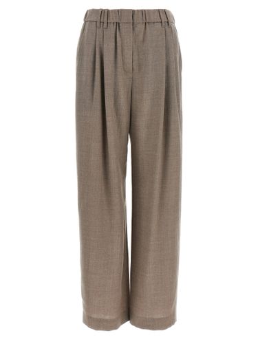 Virgin Wool Casual Women's Pants - Brunello Cucinelli - Modalova