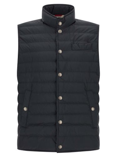 Polyester Sleeveless Men's Jacket - Brunello Cucinelli - Modalova
