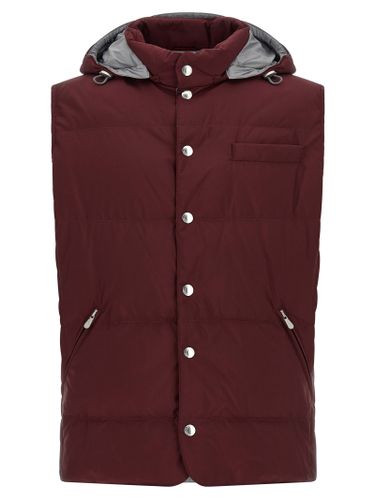 Polyester Sleeveless Men's Jacket - Brunello Cucinelli - Modalova