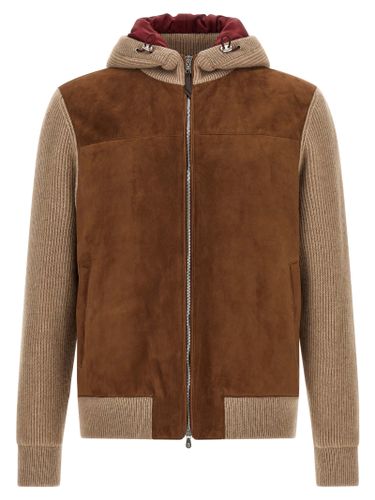 Lamb Leather Men's Bomber - Brunello Cucinelli - Modalova
