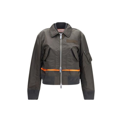 Sacai Bicolor Nylon Women's Bomber - Sacai - Modalova