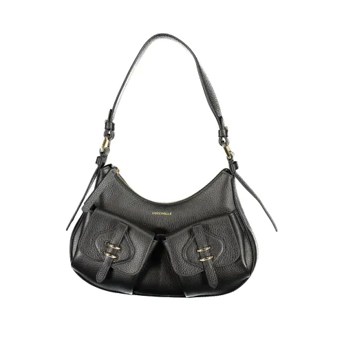Nero Leather Women's Bag with Multiple Women's Pockets - Coccinelle - Modalova