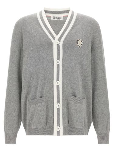 Cotton Men's Cardigan - Brunello Cucinelli - Modalova