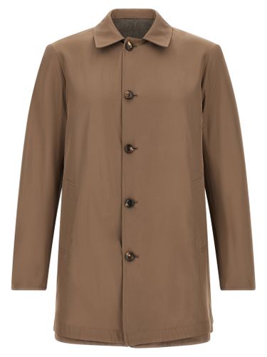 Pal Zileri Brown Wool Men's Coat - Pal Zileri - Modalova