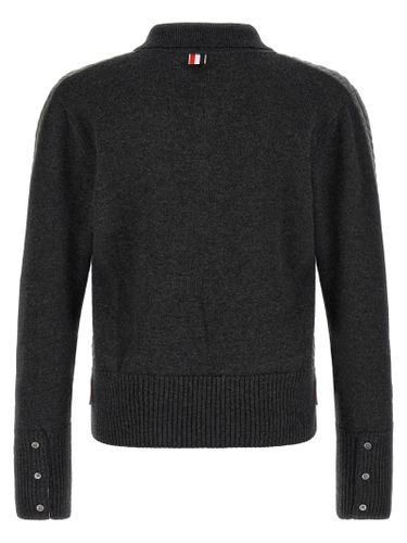 Virgin Wool Polo Men's Shirt - Thom Browne - Modalova