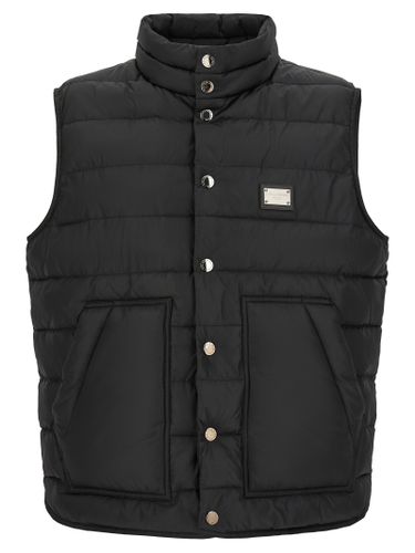 Polyester Sleeveless Men's Jacket - Dolce & Gabbana - Modalova