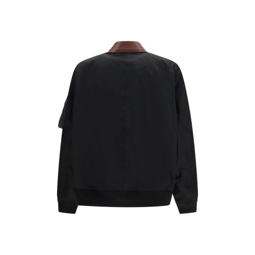 Sacai Black Cotton Men's Bomber - Sacai - Modalova