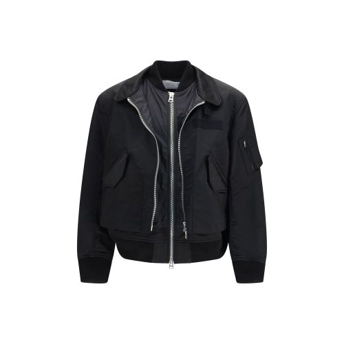 Sacai Black Cotton Men's Bomber - Sacai - Modalova