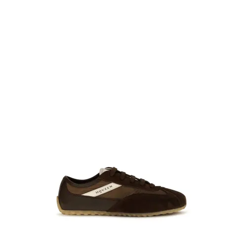Suede Leather Athletic Women's Sneakers - Alexander McQueen - Modalova