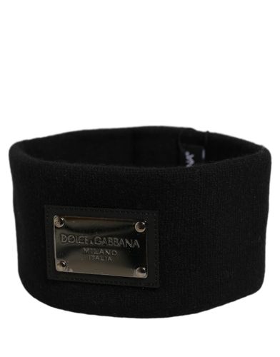 Men Cashmere Logo Plaque Head Band One Size Men's Hat - Dolce & Gabbana - Modalova