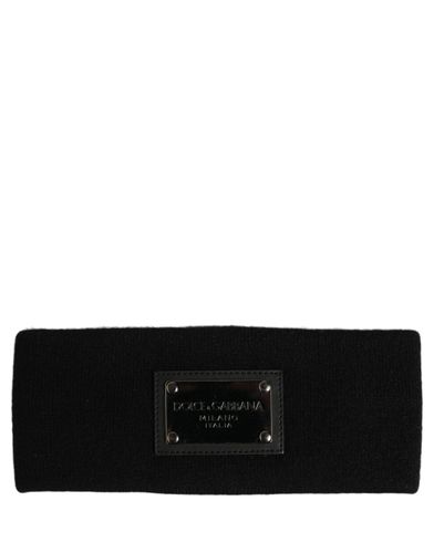 Men Cashmere Logo Plaque Head Band One Size Men's Hat - Dolce & Gabbana - Modalova
