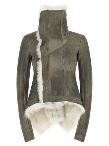 Lamb Fur Leather Women's Jacket - Rick Owens - Modalova
