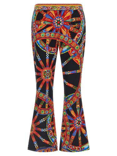 Silk Flared Women's Pants - Dolce & Gabbana - Modalova