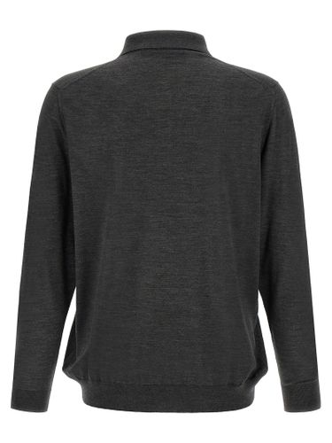 Kiton Gray Wool Polo Men's Shirt - Kiton - Modalova