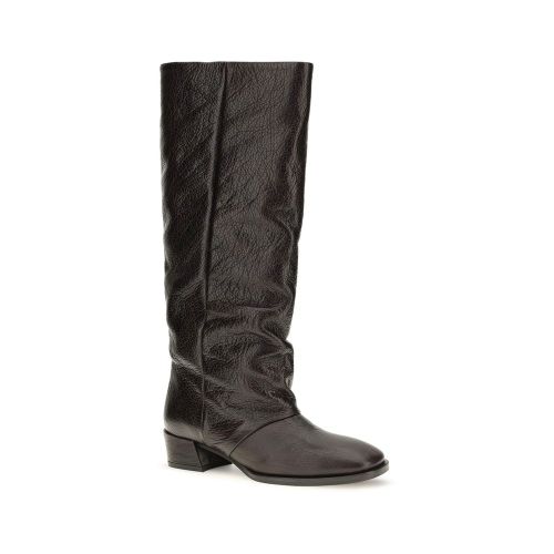 Calf Leather Bos Taurus Flat Women's Boots - P.A.R.O.S.H. - Modalova