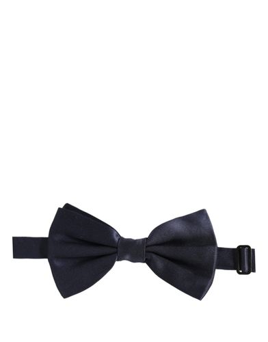 Dark 100% Silk Adjustable Neck Papillon Bow Men's Tie - Dolce & Gabbana - Modalova