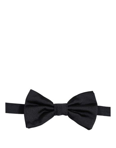 Men Dark Blue 100% Silk Adjustable Neck Papillon Bow Men's Tie - Dolce & Gabbana - Modalova