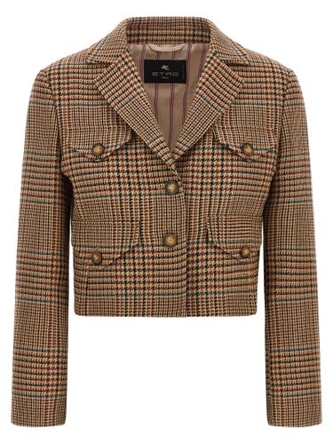 Etro Brown Wool Women's Blazer - Etro - Modalova