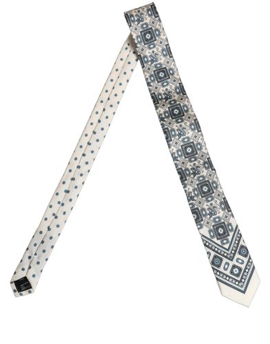 Men Blue Geometric Adjustable Men'sd NeckMen's Men's Tie - Dolce & Gabbana - Modalova