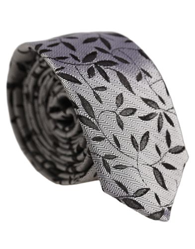 Men Leaf Pattern Silk Adjustable Men'sd NeckMen's Men's Tie - Dolce & Gabbana - Modalova