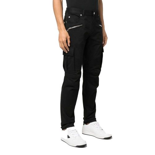 Cotton Cargo Men's Pants - Balmain - Modalova