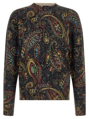 Etro Multicolor Wool Men's Cardigan - Etro - Modalova