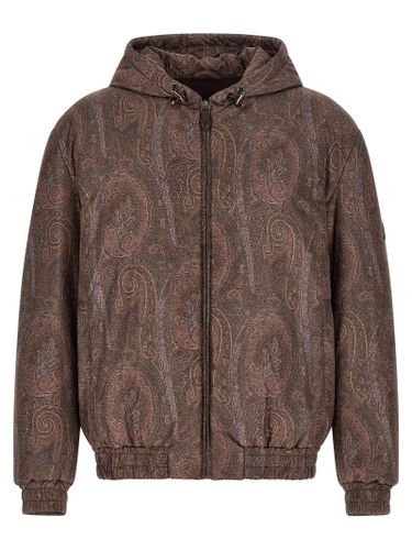 Etro Brown Polyester Men's Bomber - Etro - Modalova