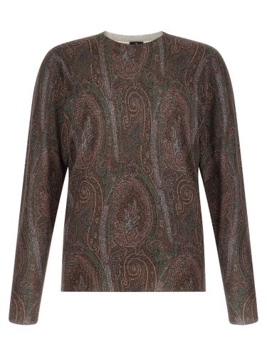 Etro Bordeaux Silk Men's Cardigan - Etro - Modalova