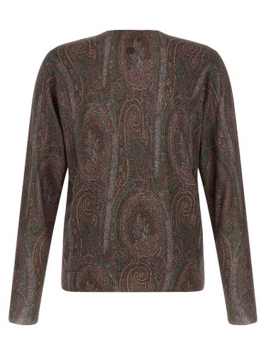 Etro Bordeaux Silk Men's Cardigan - Etro - Modalova