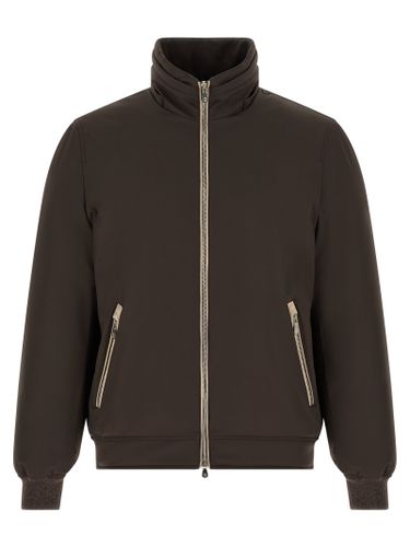 Polyamide Full-Length Men's Jacket - Brunello Cucinelli - Modalova