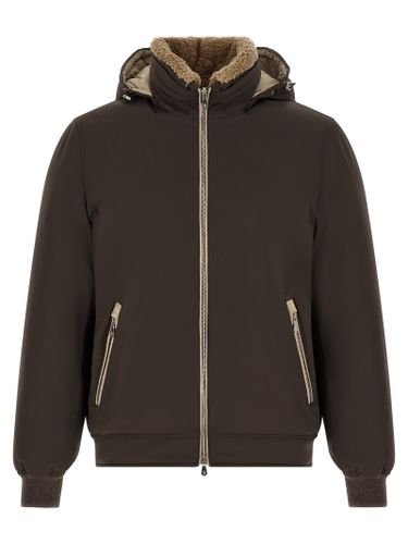 Polyamide Full-Length Men's Jacket - Brunello Cucinelli - Modalova