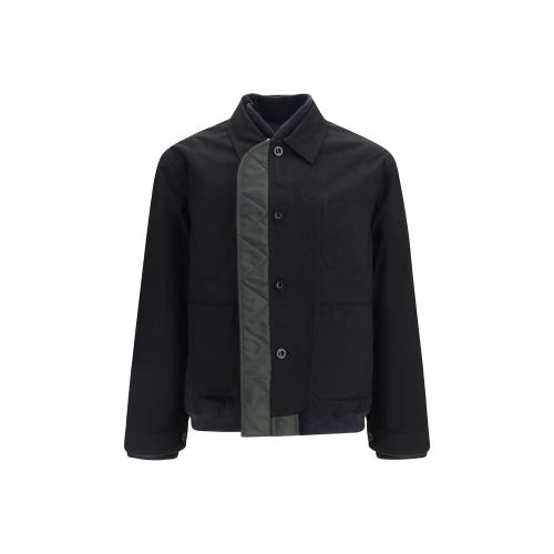 Sacai Black Nylon Men's Bomber - Sacai - Modalova
