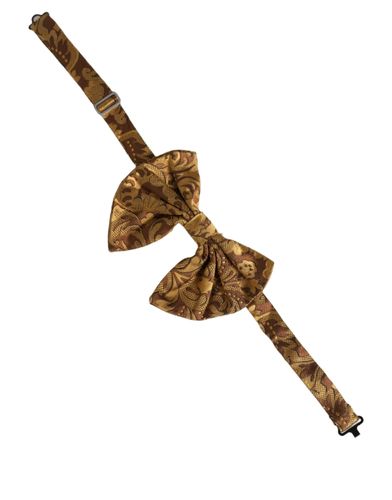 Men Floral Silk Adjustable Neck Papillon Bow Men's Tie - Dolce & Gabbana - Modalova