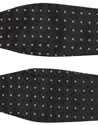 White Polka Dot Adjustable Neck Papillon Bow Men's Tie - Dolce & Gabbana - Modalova