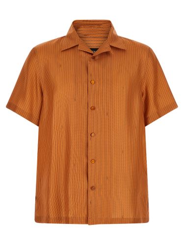 Fendi Orange Silk Men's Blouse - Fendi - Modalova