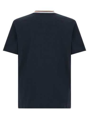 Fendi Blue Cotton Men's T-Shirt - Fendi - Modalova
