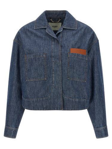 Cotton Denim Women's Jacket - Fendi - Modalova