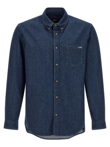 A.P.C. Blue Cotton Men's Blouse - A.P.C. - Modalova