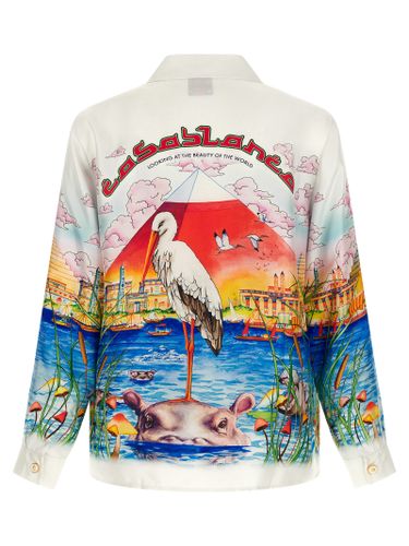 Silk Men's Blouse - Casablanca - Modalova