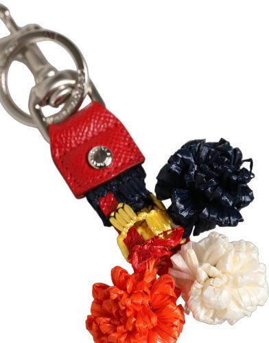 Raffia Leather Clasp Finder Chain Keyring Women's - Dolce & Gabbana - Modalova
