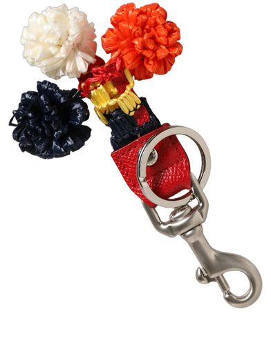 Raffia Leather Clasp Finder Chain Keyring Women's - Dolce & Gabbana - Modalova