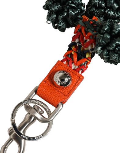 Raffia Leather Clasp Finder Chain Keyring Women's - Dolce & Gabbana - Modalova