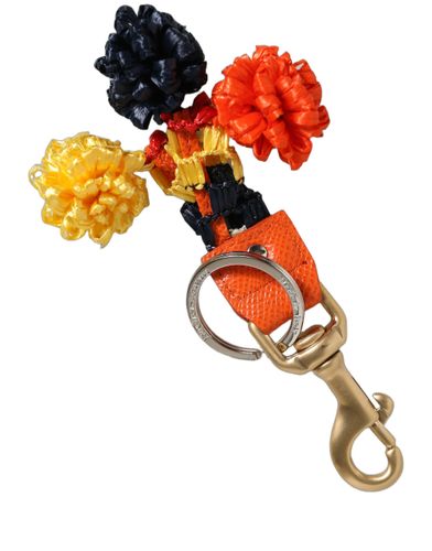 Raffia Leather Clasp Finder Chain Keyring Women's - Dolce & Gabbana - Modalova