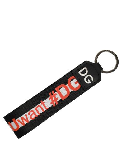 Logo Polyester Brass Holder Keychain Women's Keyring (Pre-Owned) - Dolce & Gabbana - Modalova