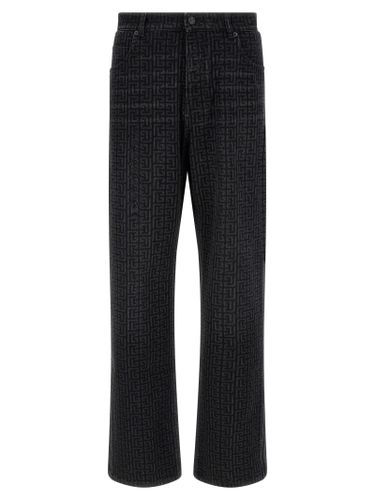 Cotton Straight-Leg Men's Jeans - Balmain - Modalova