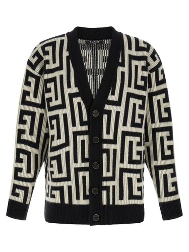 Merino Wool Men's Cardigan - Balmain - Modalova